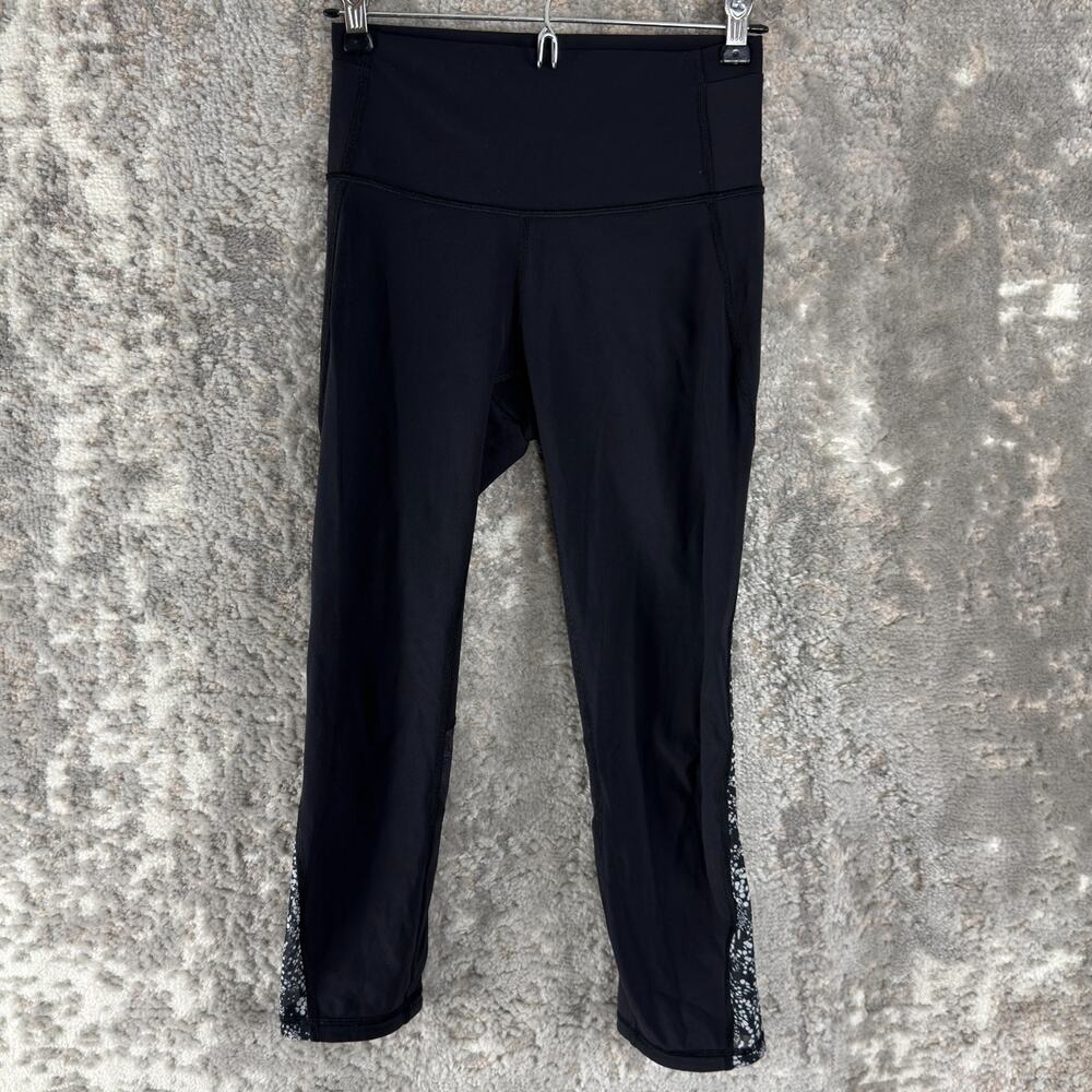 Lululemon Size 4 Athleisure Ankle Casual Leggings Pull On Stretch Black
